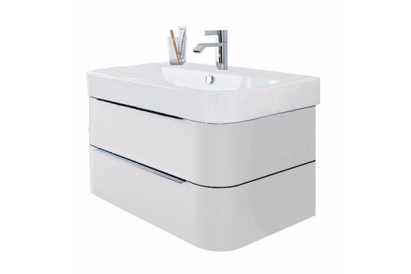 DURAVIT Happy D.2  Тумба под раковину 80 см цвет 22 Белый глянец (без раковины) H2636502222