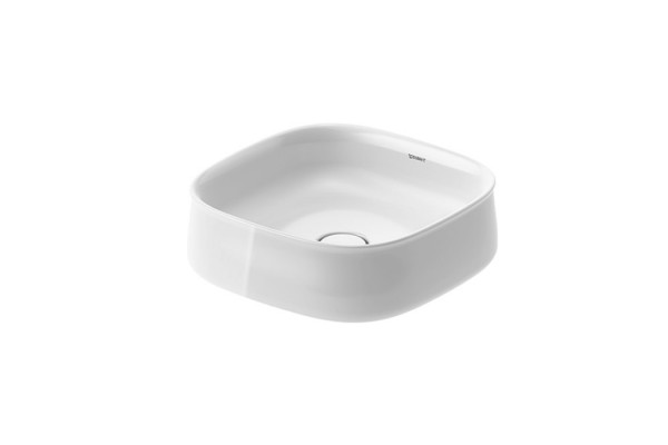 Duravit Bacino Раковина Zencha накладная 42х42х14 см без отв под смеситель цвет белый глянцевый 2373420079