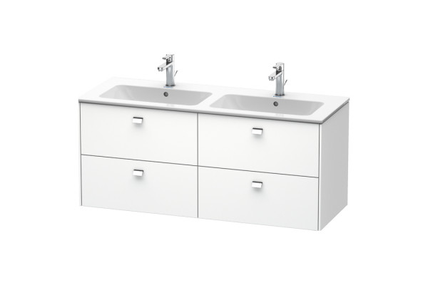 Duravit Brioso Тумба подвесная  под раковину 1290x479х553 мм с 4 выдвижными ящиками цвет белый матовый 18 (для 233613) BR410601018