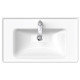 Duravit D-Neo Раковина накладная 800х480  мм с переливом с 1 отв. под смеситель  с WonderGliss цвет: белый (СПЕЦЦЕНА) 23678000001