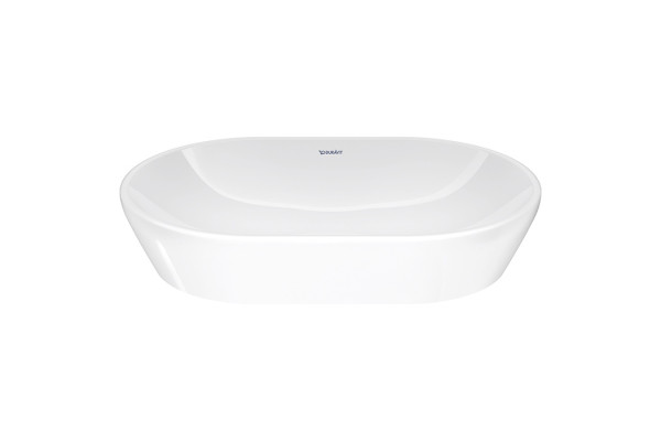 Duravit D-Neo Раковина накладная овал 600х400  мм без перелива без отв под смес с WonderGliss цвет: белый 23726000701
