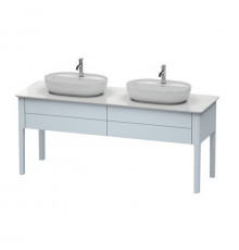 Duravit Luv База напольная для двух раковин 743x1788x570 2 выдв.ящика цвет светло-голубой шелковисто-матовый