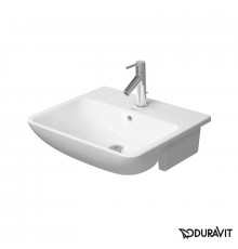 Duravit ME by Starck Раковина  встр. до половины с перел. с 1 отв. под смес. включая крепление для встраивания в деревянную столешницу 550x455мм