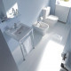 Duravit Starck 3 Металлическая консоль регулировка по высоте + 50мм для умывальника 030348 хром 0030641000