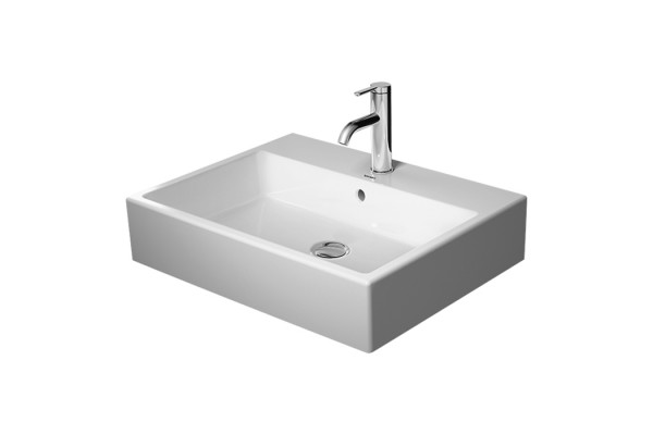 Duravit Vero Air Раковина 600мм без перелива с площадкой с 3 отв. под смеситель на столешницу Цвет белый 2352600044