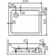 Поддон для душа Dush-ka Style PR 90x100x22 прямоугольный, средний