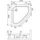 Поддон для душа Dush-ka Style TR 100x100x21 пятиугольный, средний