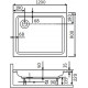 Поддон для душа Dush-ka Style PR 90x120x22 прямоугольный, средний