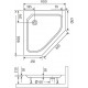 Поддон для душа Dush-ka Style TR 90x90x21 пятиугольный, средний