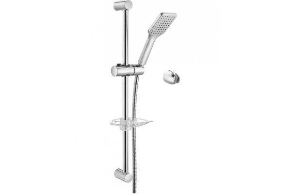 Душевой гарнитур E.C.A. Tiera102146029 хром, штанга 65 см, шланг 150 см