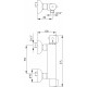 Термостат E.C.A. Thermostatic 102102341 для душа термостат, хром