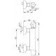 Термостатический смеситель для душа E.C.A Thermostatic 102102341EX