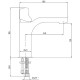 Смеситель для раковины E.C.A Myra 104108986EX