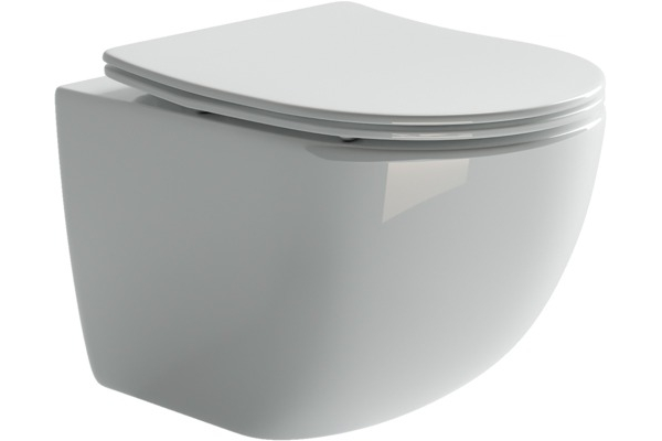 Комплект 3 в 1 инсталляция ESBANO FRAM + Унитаз подвесной Ceramica Nova Forma CN3009 + кнопка хром матовая в современном стиле