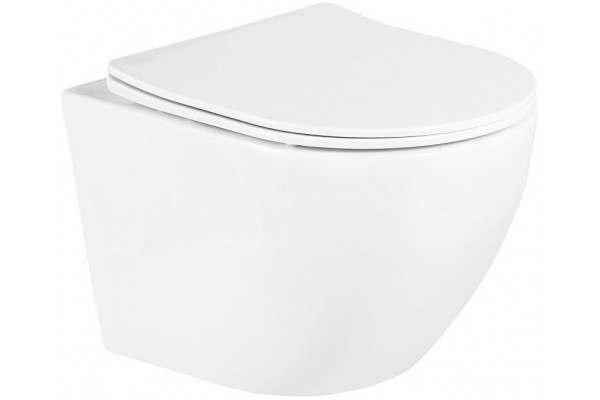 Комплект 3 в 1 инсталляция ESBANO FRAM + Унитаз подвесной BelBagno Uno BB3105CHR/S + кнопка хром матовая в современном стиле