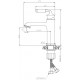 Смеситель для раковины ESKO Prague PG 26 бронза однорычажный, высота излива 10 см