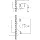 Смеситель для душа ESKO Prague PG 80 однорычажный, бронза