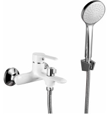 Смеситель для ванны с душем ESKO Sorrento White SR 54W белый, однорычажный, длина излива 16.6 см