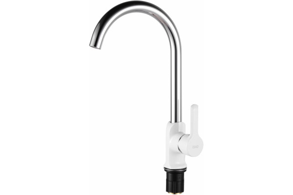 Смеситель для кухни ESKO Sorrento White SR 519W белый, хром, однорычажный, высота излива 25 см