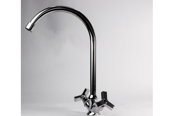 Смеситель для кухни ESKO Zurich ZH 519 двухвентильный, хром, высота излива 23.3 см