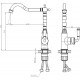 Смеситель для кухни ESKO Florence FR 03 B черный однорычажный, высота излива 24.2 см