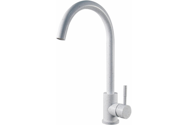 Смеситель для кухни ESKO K45 White белый однорычажный, высота излива 25.3 см