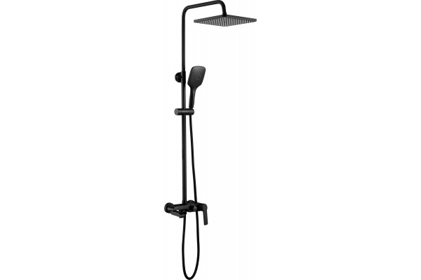 Душевая стойка ESKO Singapore Black ST300BL черная цвет черный, штанга 160 см