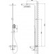Душевая стойка ESKO Singapore STT5054 BL с термостатом, черная, цвет черный, штанга 160 см