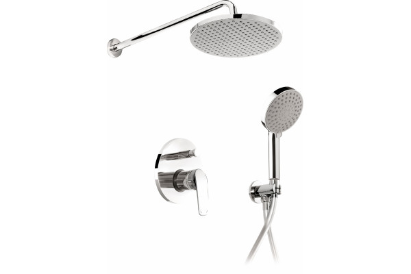 Душевой комплект ESKO Set_6in1 С ВНУТРЕННЕЙ ЧАСТЬЮ хром, шланг 160 см