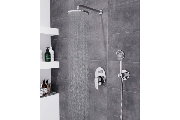 Душевой комплект ESKO Set_6in1 С ВНУТРЕННЕЙ ЧАСТЬЮ хром, шланг 160 см