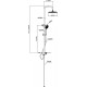 Душевая стойка ESKO ST1010shelf хром штанга 120 см, 3 режима