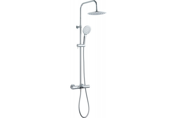 Душевая стойка ESKO STT5054 с термостатом, хром, штанга 130 см, шланг 150 см
