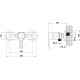 Смеситель для душа ESKO Sorrento White SR 80W однорычажный
