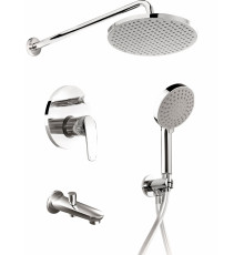 Душевой комплект ESKO Set_7in1 С ВНУТРЕННЕЙ ЧАСТЬЮ хром, шланг 160 см