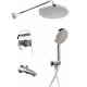 Душевой комплект ESKO Set_7in1 С ВНУТРЕННЕЙ ЧАСТЬЮ хром, шланг 160 см