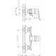 Смеситель для душа ESKO Cairo CI 80 однорычажный, хром
