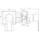 Смеситель Elghansa Squareline 34Q1143 для душа однорычажный, хром