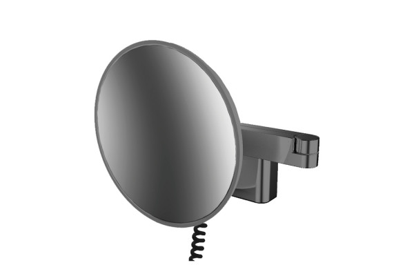 Emco Evo Косметическое зеркало LED Ø209mm 2-колено шнур 5x увелич. цвет черный 1095 133 40