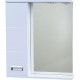Зеркало Emmy Монтана 60 L, с подсветкой, с полками, с доводчиками, ручки хром