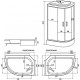 Душевая кабина Erlit Comfort ER351226L-C4-RUS четверть круга, поддон средний