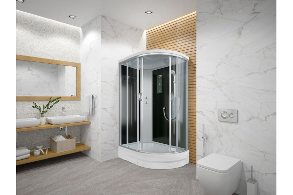 Душевая кабина Erlit Comfort ER351226L-C4-RUS четверть круга, поддон средний