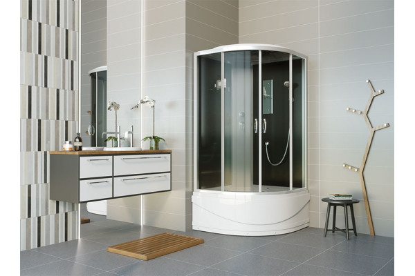 Душевая кабина Erlit Comfort ER3508TP-C4-RUS четверть круга, поддон средний