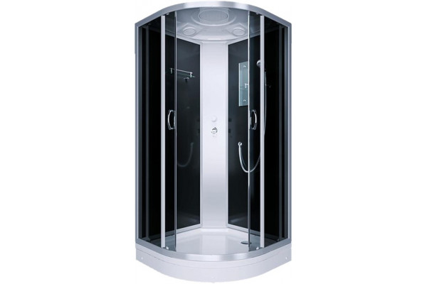 Душевая кабина Erlit Comfort ER3508P-C4-RUS четверть круга, поддон низкий