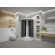 Душевая кабина Erlit Comfort ER3508P-C4-RUS четверть круга, поддон низкий