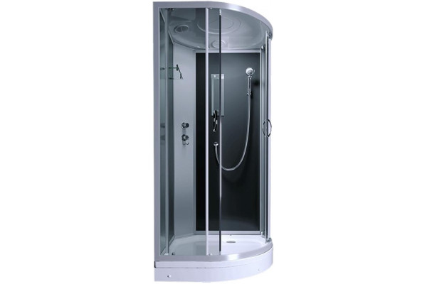 Душевая кабина Erlit Comfort ER3508P-C4-RUS четверть круга, поддон низкий