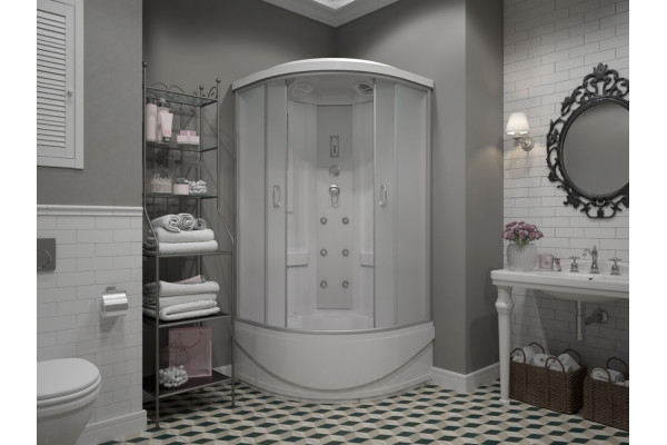Душевая кабина Erlit Comfort ER2509TP-C3-RUS четверть круга, поддон средний