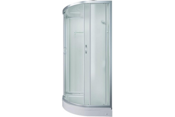 Душевая кабина Erlit Comfort ER3508P-C3-RUS четверть круга, поддон низкий