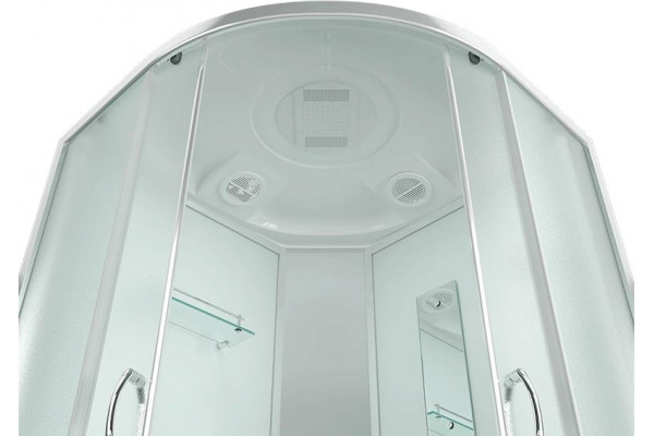 Душевая кабина Erlit Comfort ER3508P-C3-RUS четверть круга, поддон низкий