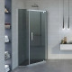 Душевой уголок Erlit Comfort ER10109V-C4 90x90 двери распашные, стекло тонированное