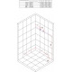 Душевая кабина Esbano ESG-90CR четверть круга, поддон средний, стекло рифленое